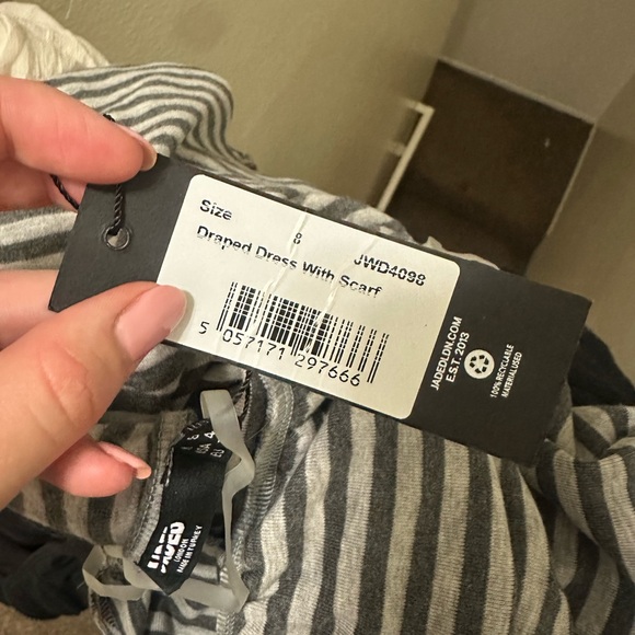 Jaded London Gray and White Chemise backless Dress Enya - Picture 5 of 6